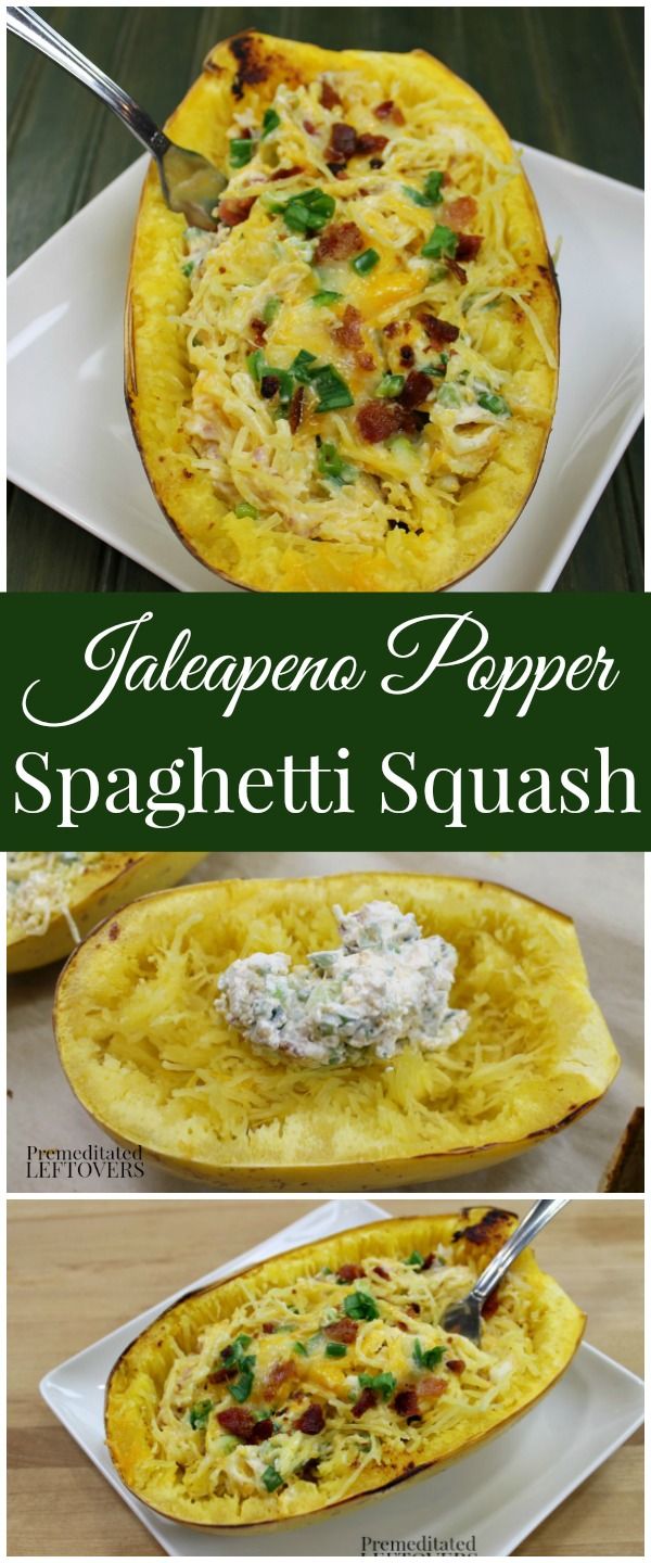 Jalapeno Popper Stuffed Spaghetti Squash