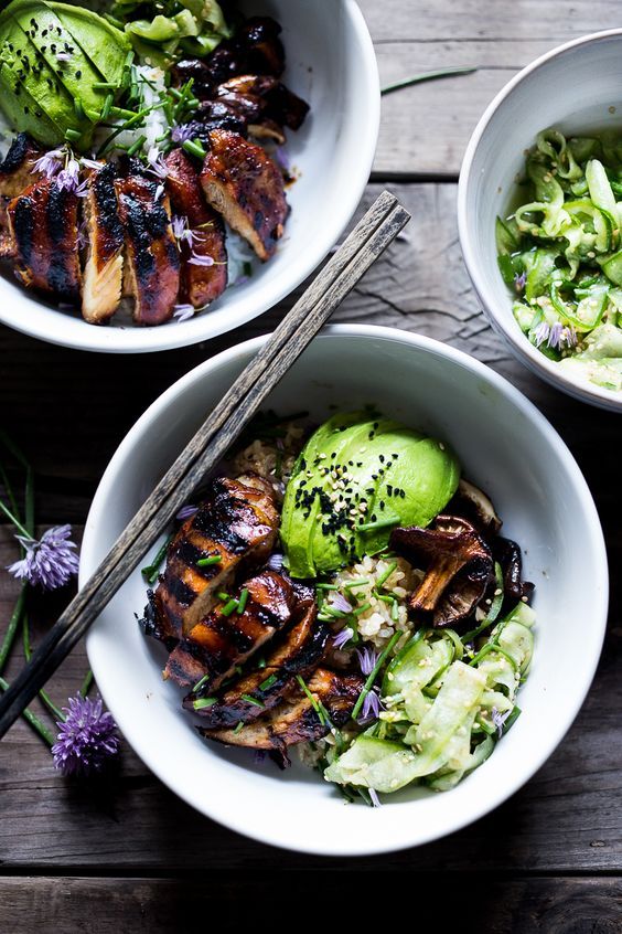 Japanese Farm-Style Grilled Teriyaki Chicken Bowl