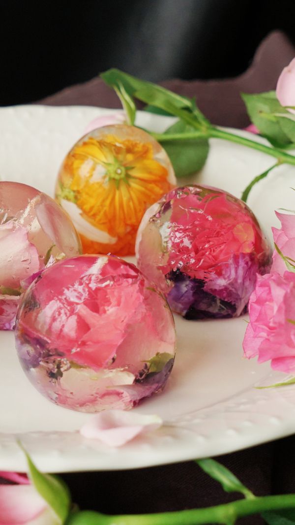 Jello Flower Balls