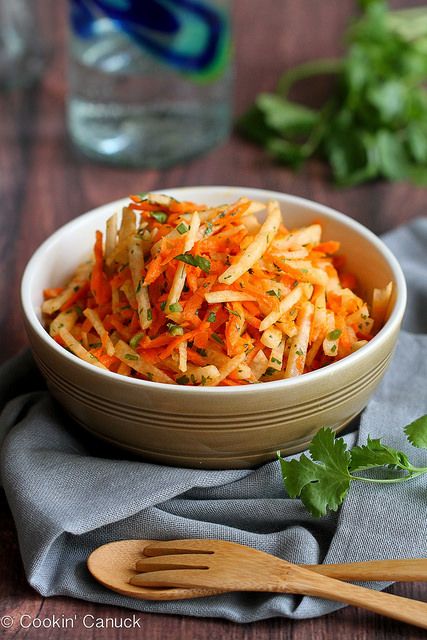 Jicama & Carrot Slaw Recipe with Honey-Lime Dressing