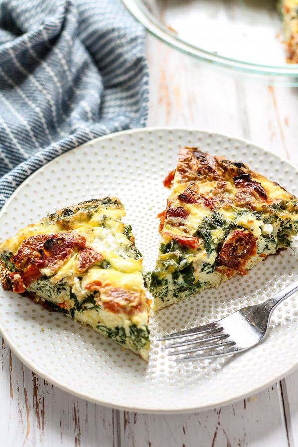 Kale Goat Cheese & Sun-Dried Tomato Egg Bake