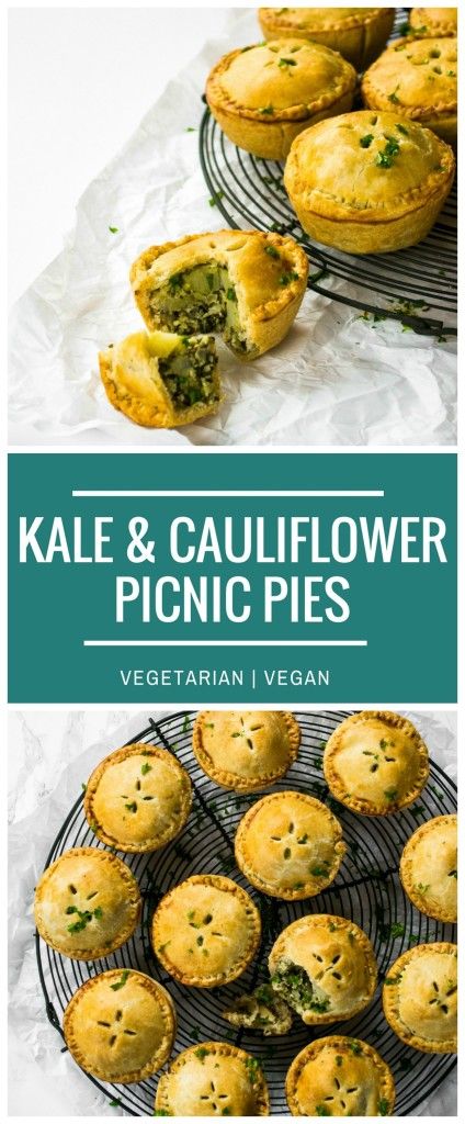 Kale Pesto & Cauliflower Picnic Pies