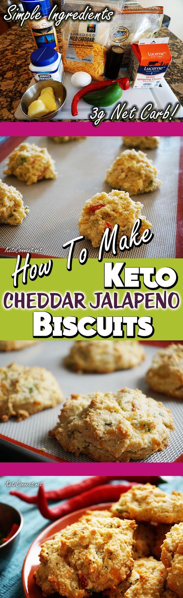 Keto Cheddar Jalapeno Biscuits