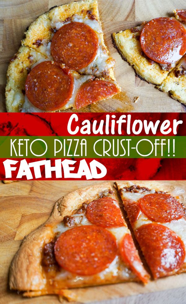 Keto Pizza - Fathead and Cauliflower Crusts
