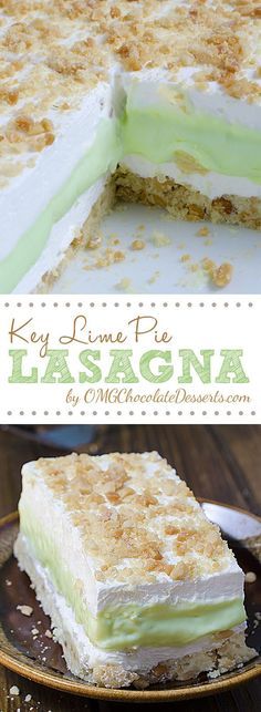 Key Lime Pie Lasagna