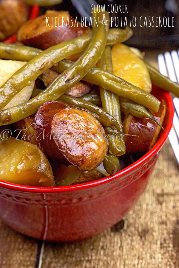 Kielbasa Green Bean and Potato Casserole