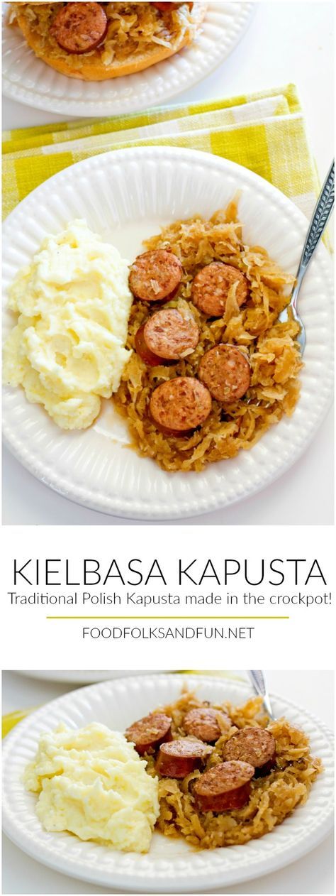 Kielbasa Kapusta - slow cooker