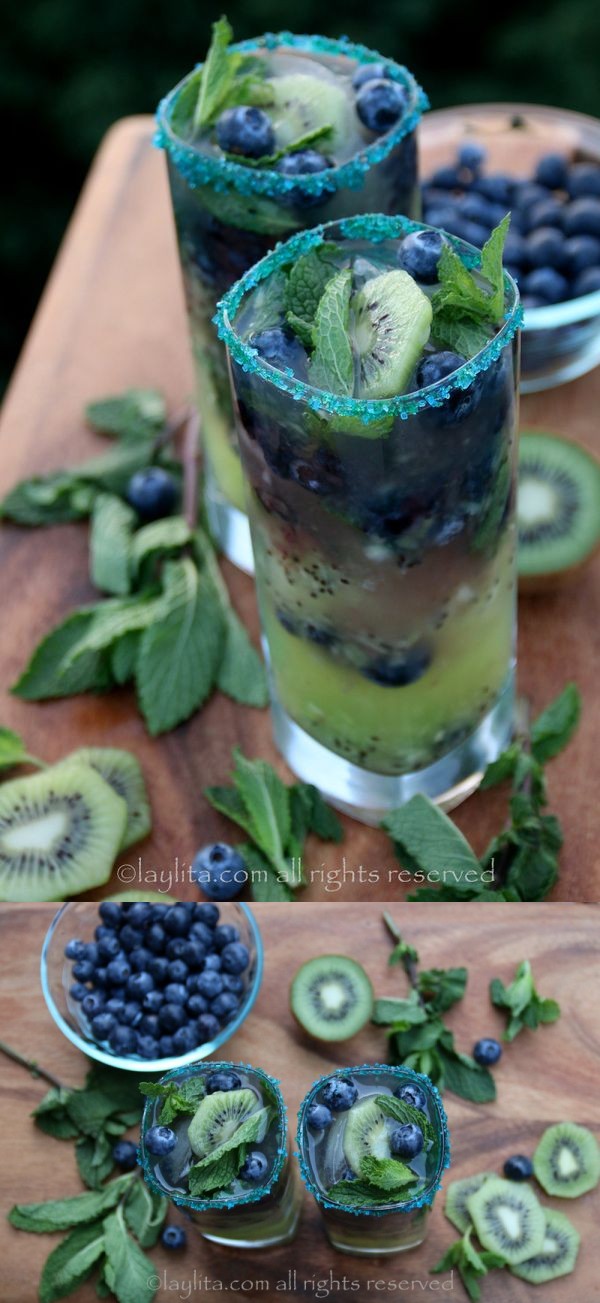 Kiwi Blueberry Mojito