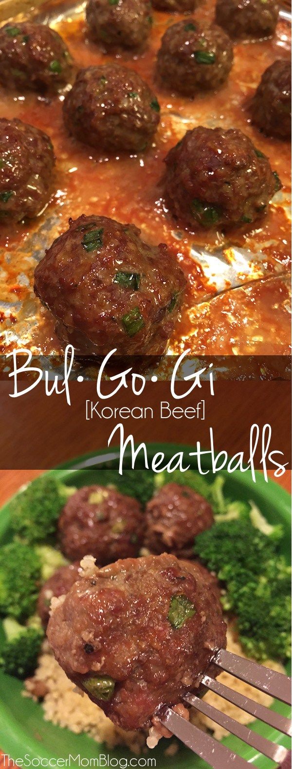 Korean Beef Bulgogi Meatballs