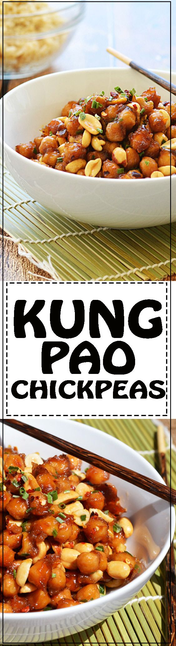 Kung Pao Chickpeas (Vegan