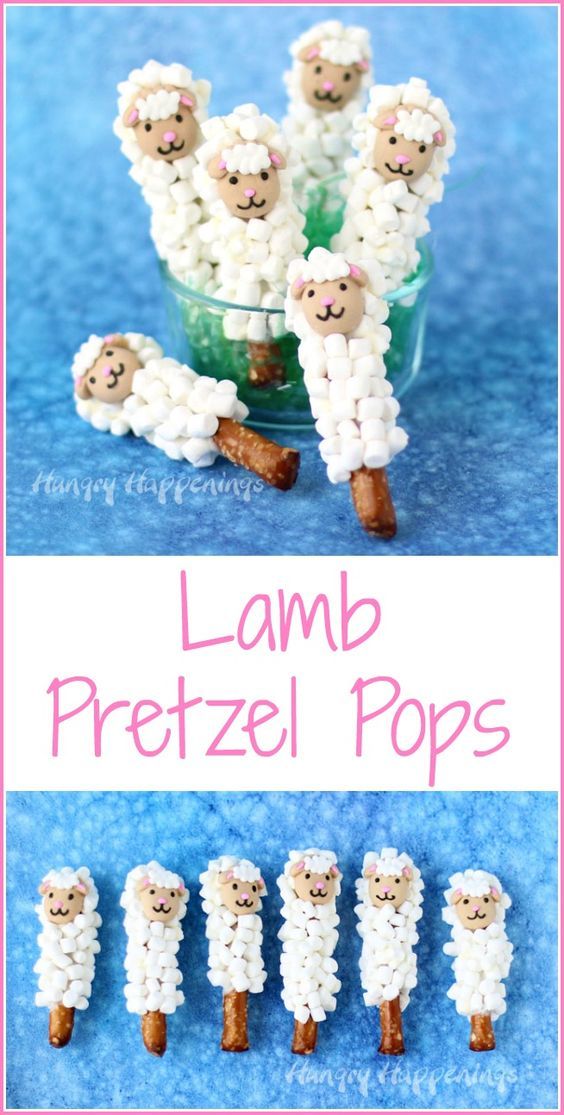 Lamb Pretzel Pops - Easy Easter Treats