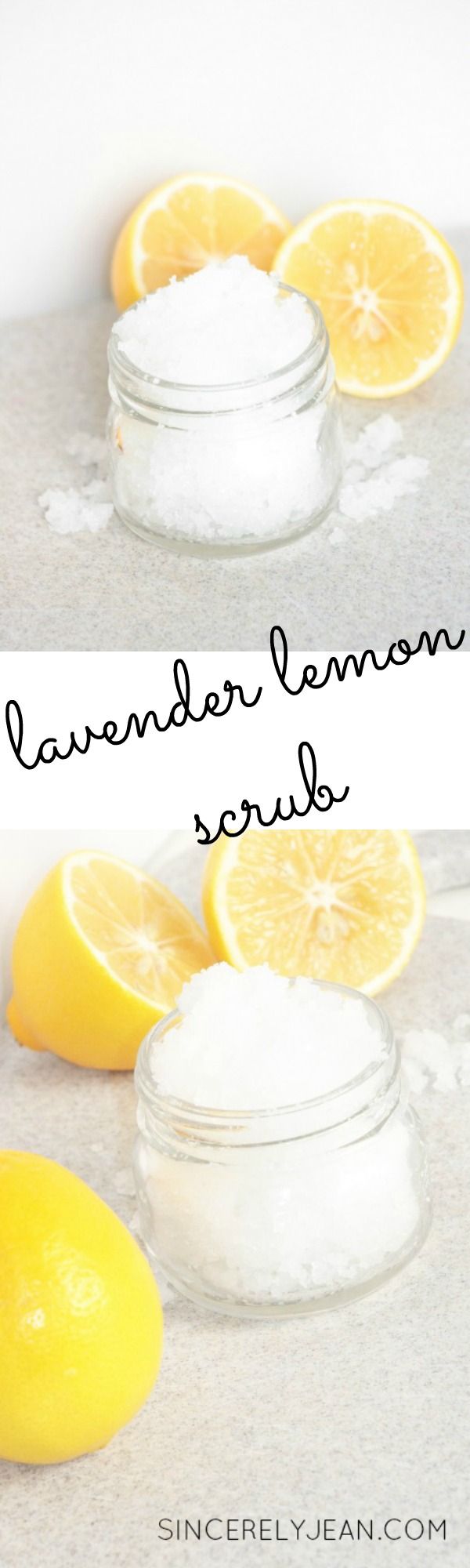 Lavender and Lemon Salt Scrub