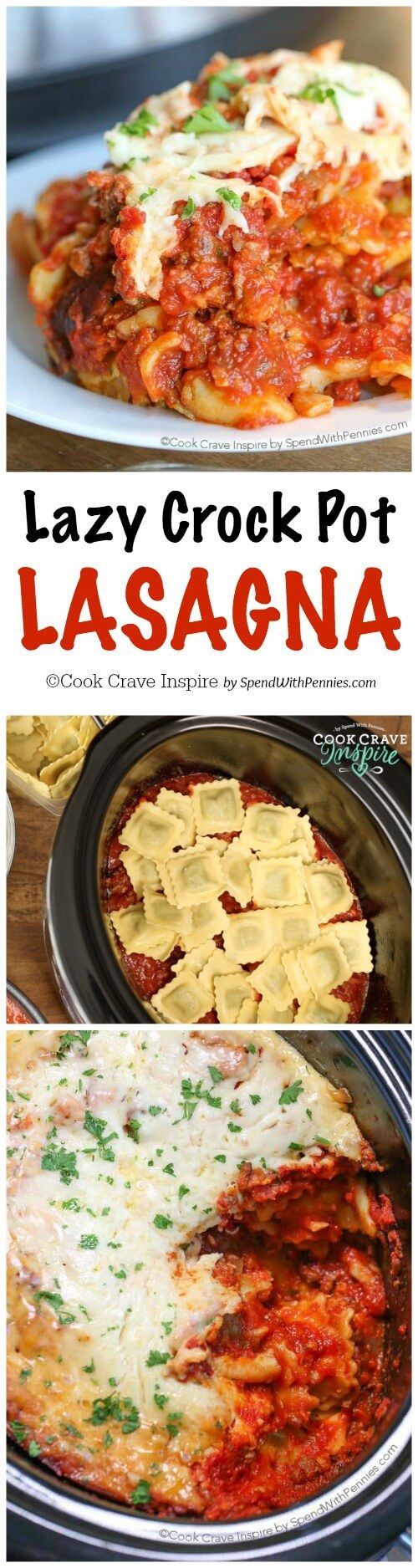 Lazy Crock Pot Lasagna