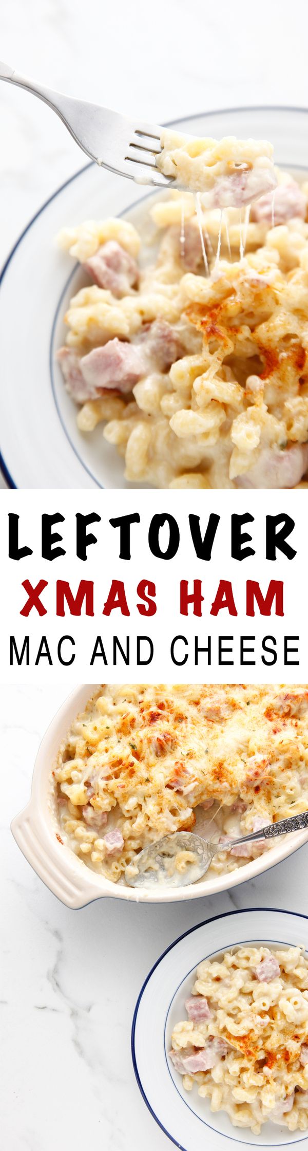 Leftover Ham Mac and Cheese