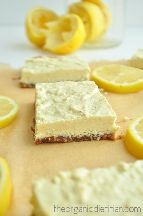 Lemon Bars (Raw, Vegan, Paleo