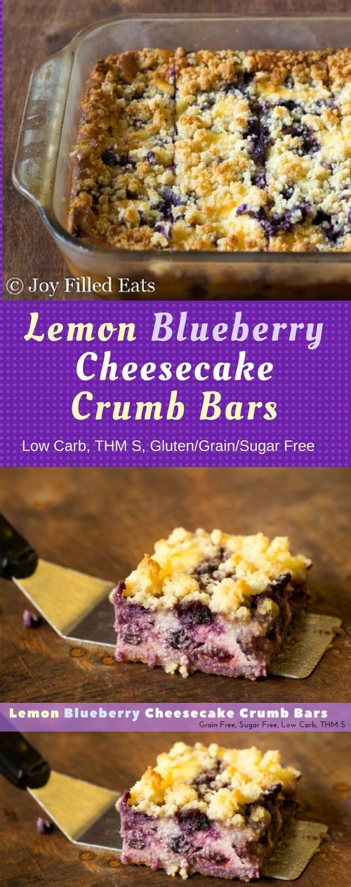 Lemon Blueberry Cheesecake Crumb Bars