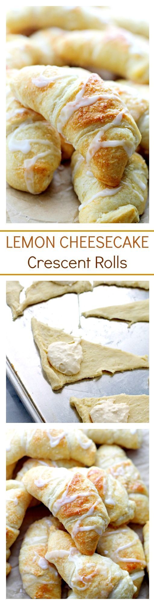 Lemon Cheesecake Crescent Rolls