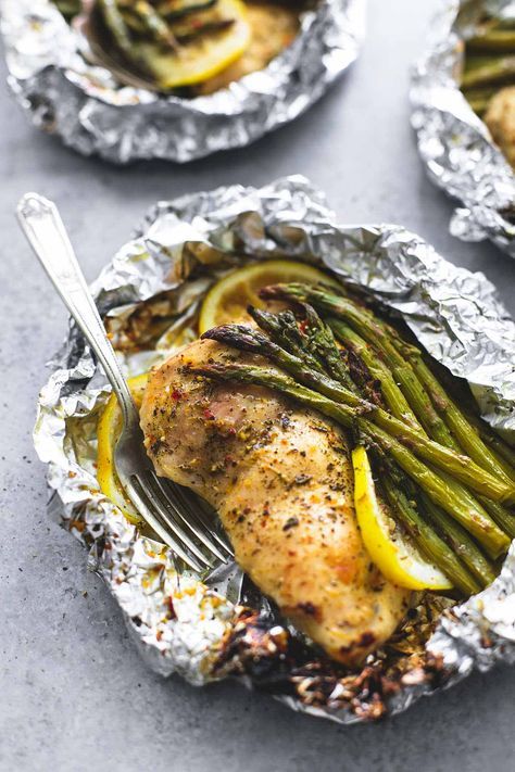 Lemon Chicken & Asparagus Foil Packs