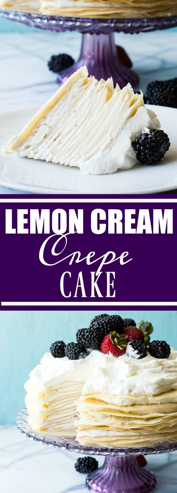 Lemon Cream Crepe Cake