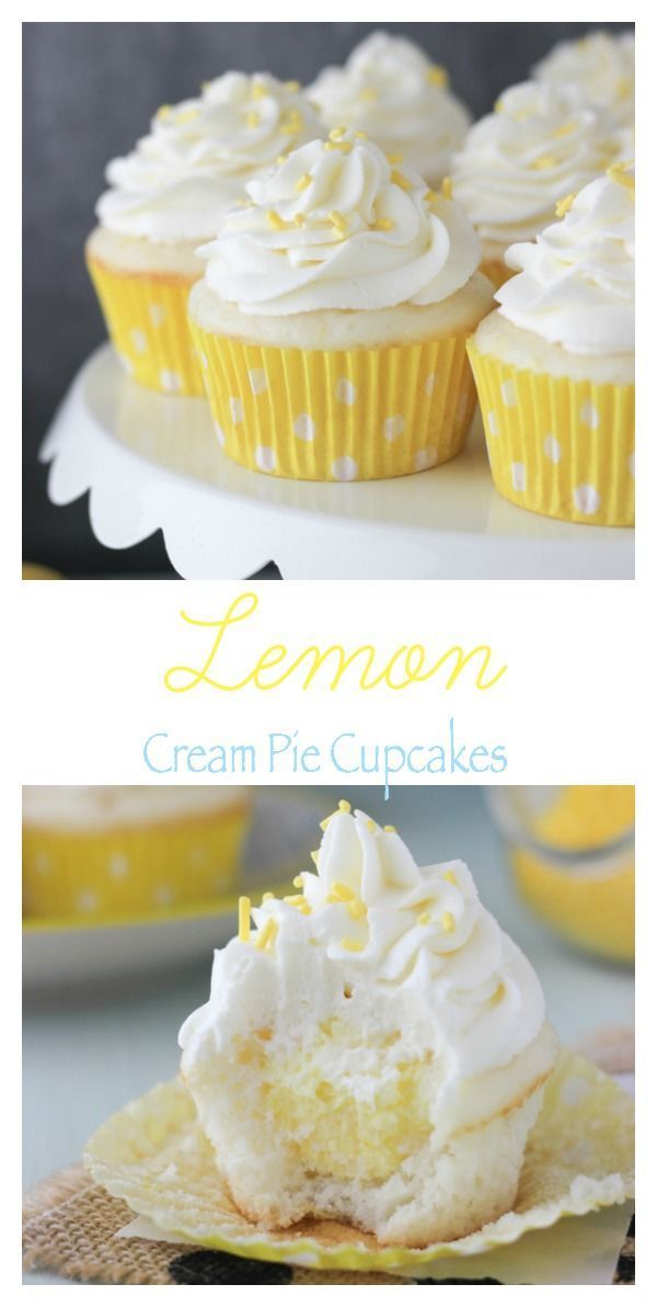 Lemon Cream Pie Cupcakes