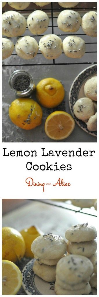 Lemon Lavender Cookies with Lemon Glaze