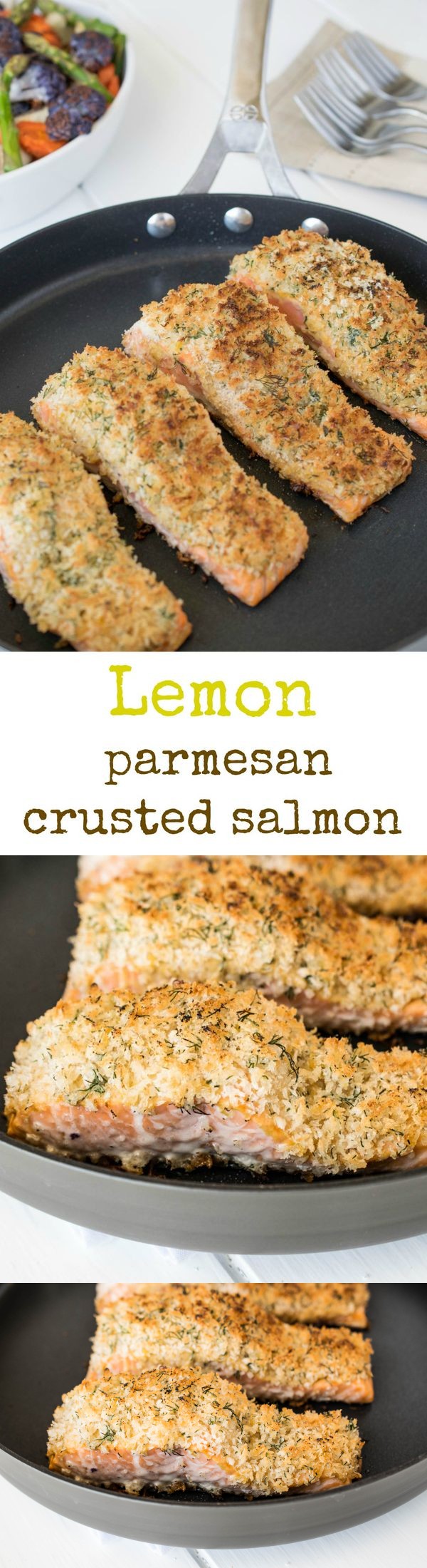 Lemon parmesan crusted salmon
