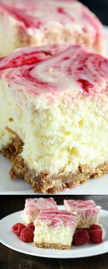 Lemon Raspberry Cheesecake Squares