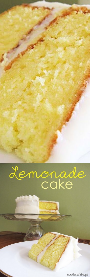 Lemonade Cake with Lemon Cream Cheese Frosting