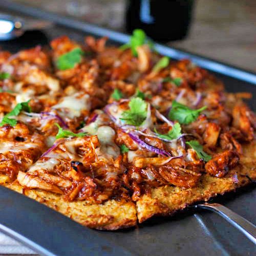 Light BBQ Chicken Pizza