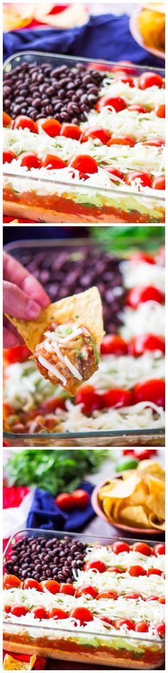 Lightened Up 7-Layer Dip