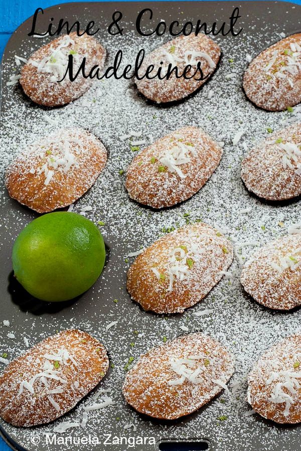 Lime and Coconut Madeleines