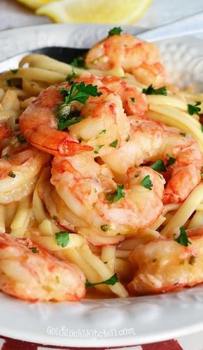 Linguine with Shrimp, Garlic, and Lemon