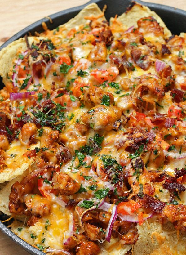 Loaded BBQ Chicken Nachos