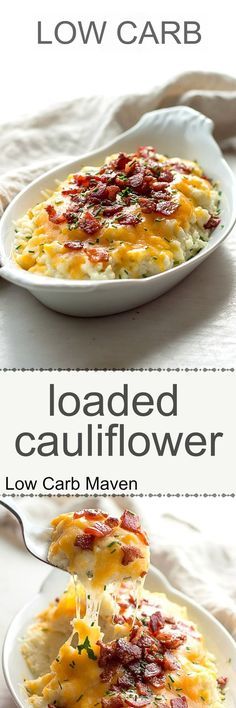 Loaded Cauliflower (low carb, keto