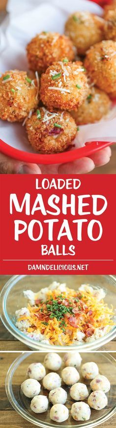 Loaded Mashed Potato Balls