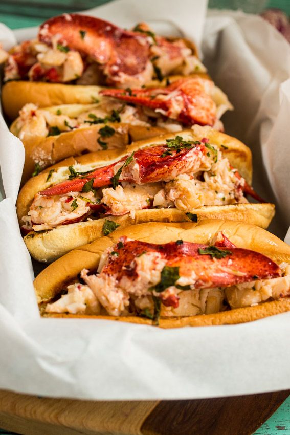 Lobster Rolls with Lemon Herb Butter