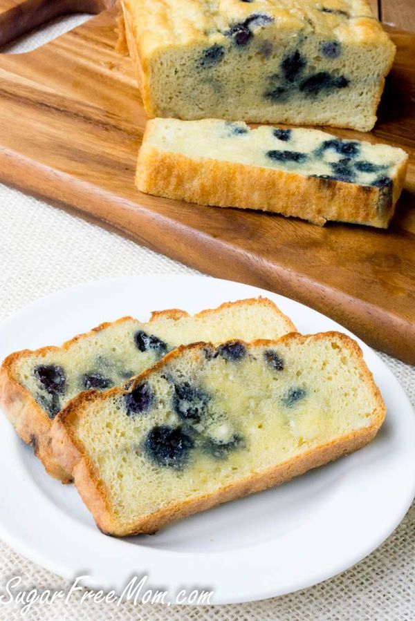 Low Carb Blueberry English Muffin Bread Loaf