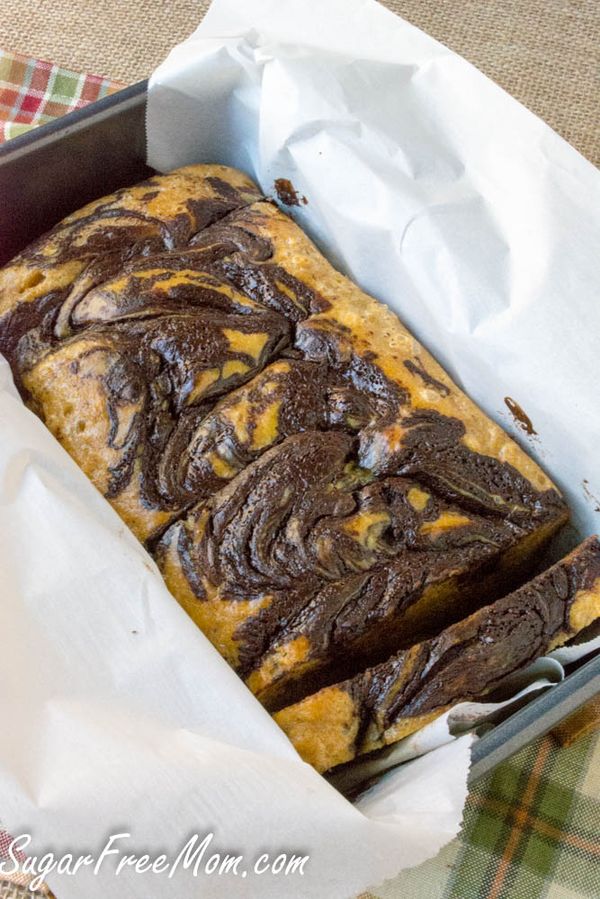 Low Carb Chocolate Peanut Butter Loaf