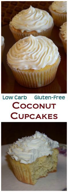 Low Carb Gluten Free Coconut Cupcakes