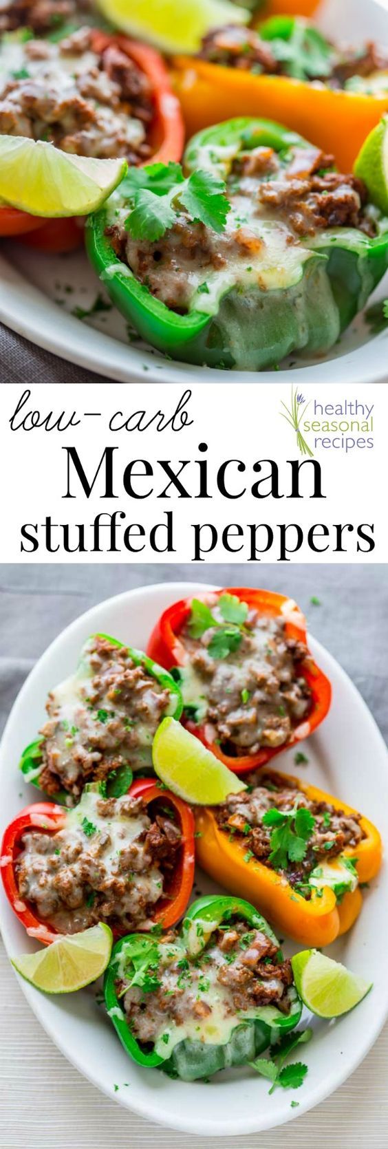 Low carb mexican stuffed peppers