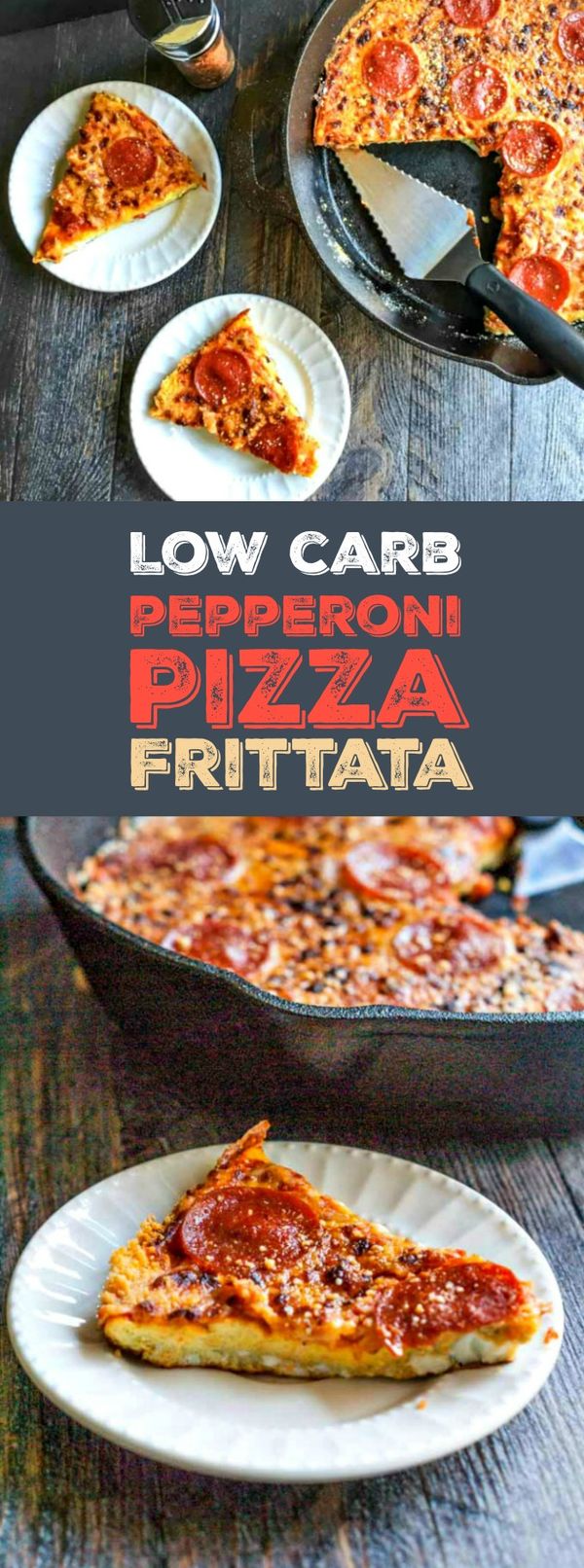 Low Carb Pepperoni Pizza Frittata