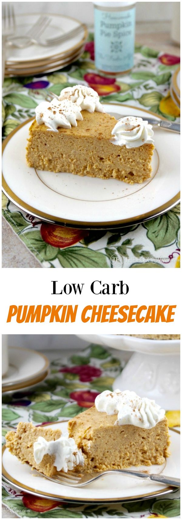 Low Carb Pumpkin Cheesecake