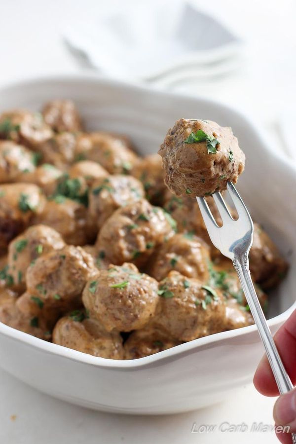 Low Carb Swedish Meatballs