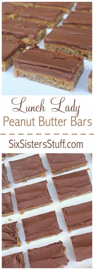 Lunch Lady Peanut Butter Bars