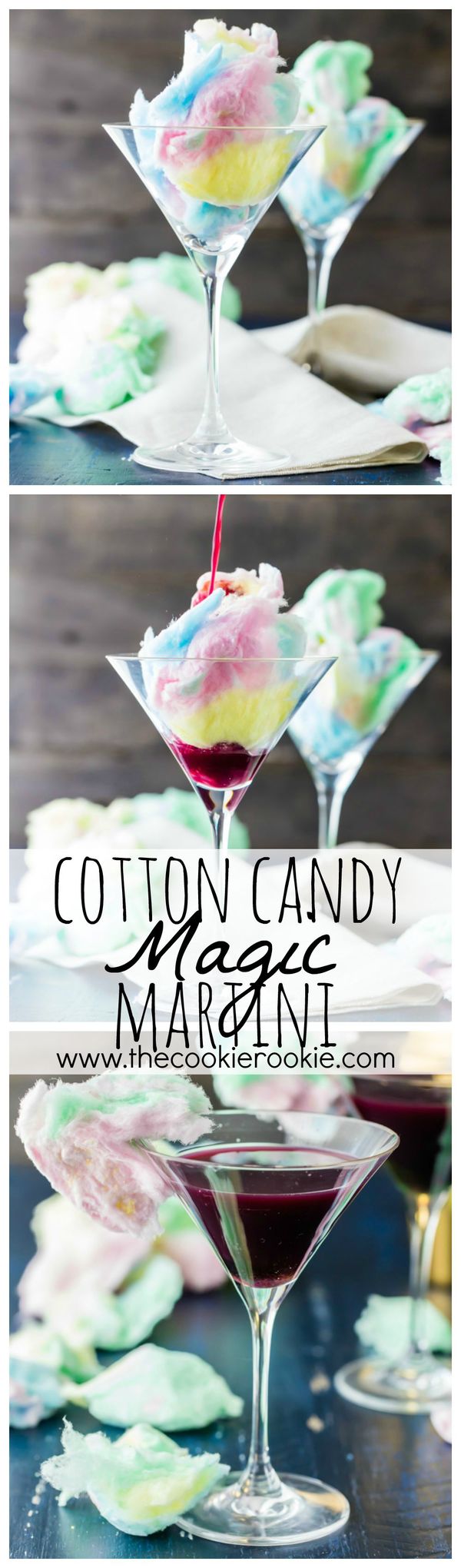 Magic Cotton Candy Martini (Plus Kid Friendly Version