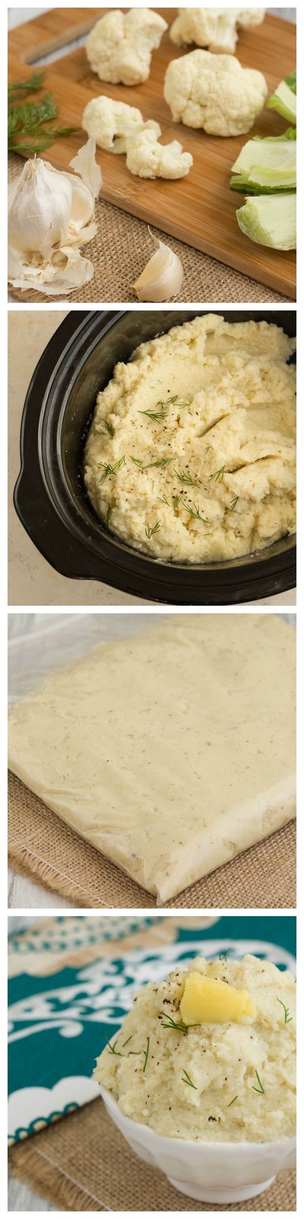 Make Ahead Freezer Mashed Garlic Cauliflower