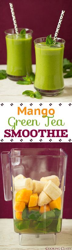 Mango Green Tea Smoothie