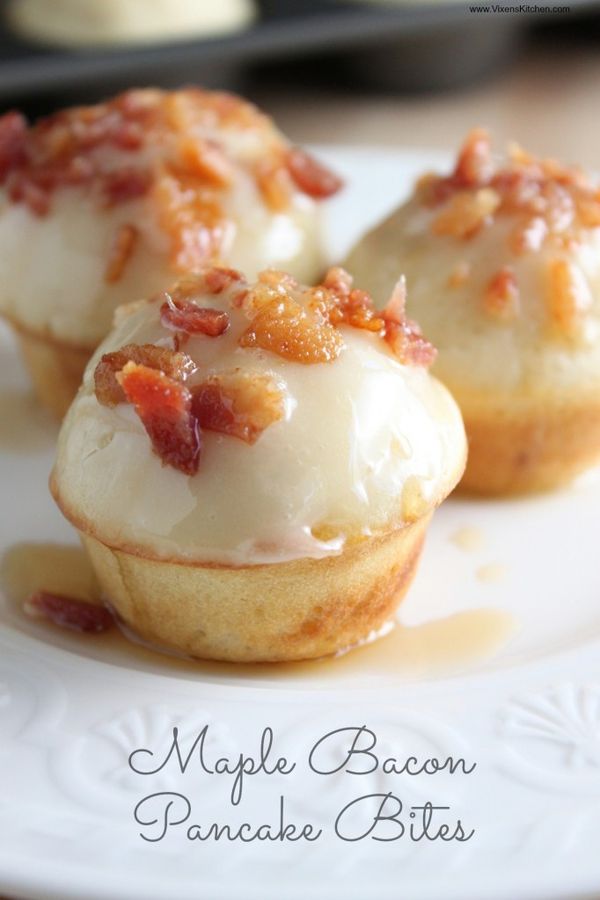 Maple, Bacon, Pancake Bites