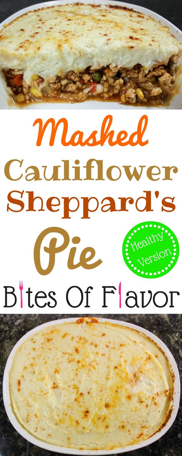 Mashed Cauliflower Sheppard’s Pie