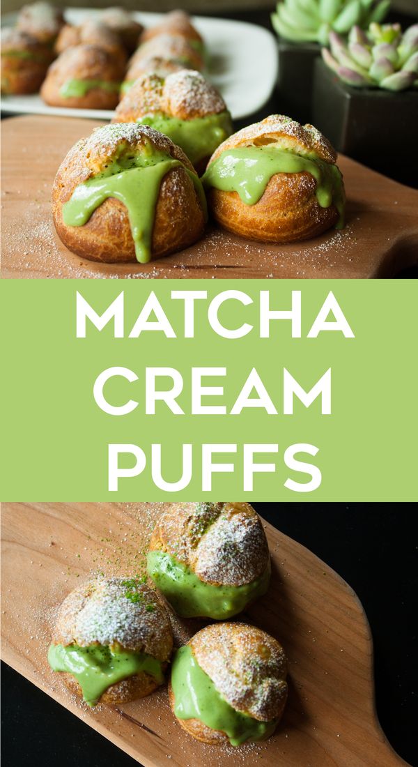 Matcha Cream Puffs